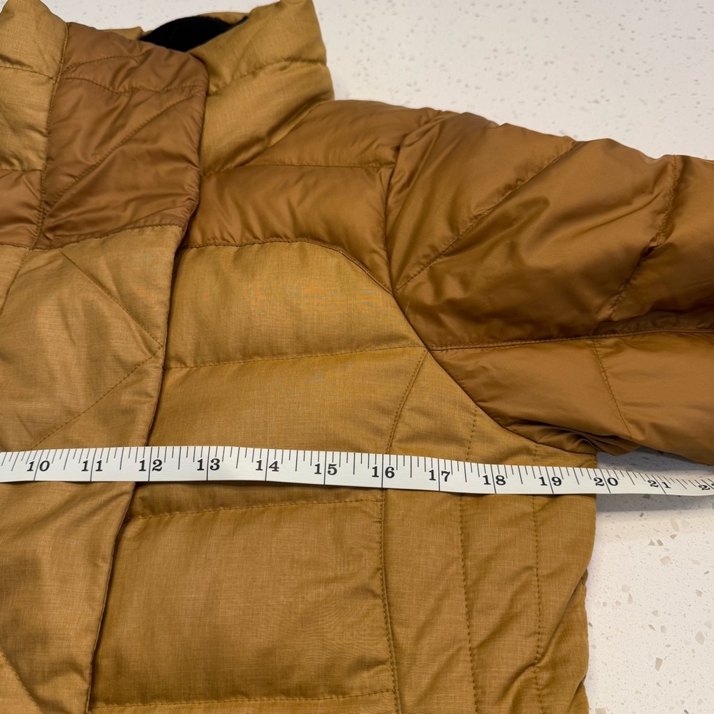 Marmot Alderbrook 700 Fill Down Parka Golden Honeycomb Winter Coat Womens Medium - Picture 12 of 16